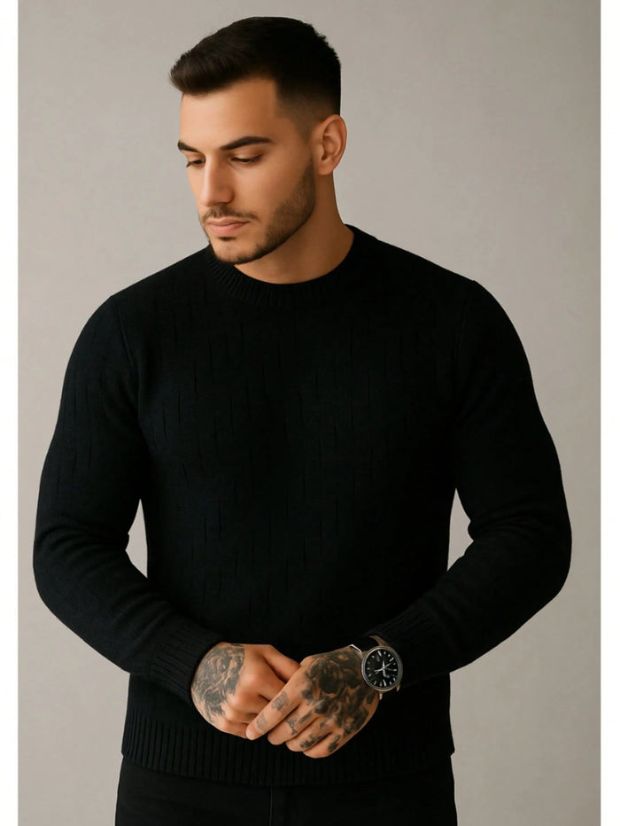 Sueter Masculino Básico Casual Blusa de Frio Masculina Gola Alta Tricot