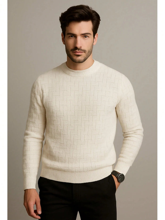 Sueter Masculino Básico Casual Blusa de Frio Masculina Gola Alta Tricot