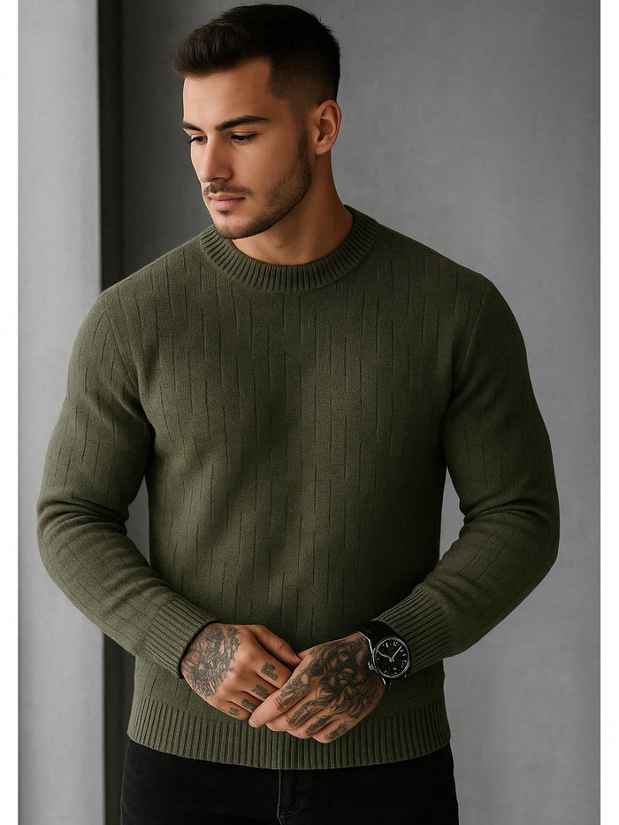 Sueter Masculino Básico Casual Blusa de Frio Masculina Gola Alta Tricot