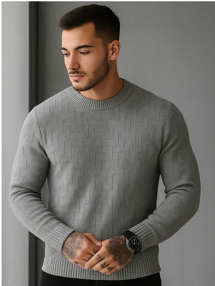 Sueter Masculino Básico Casual Blusa de Frio Masculina Gola Alta Tricot