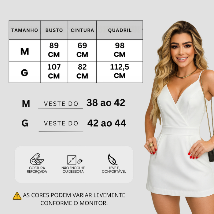 Macaquinho feminino Tercido Alfaiataria Coleção Nova